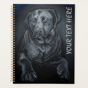 Agenda Black Labrador Art Planner English Retriever Book