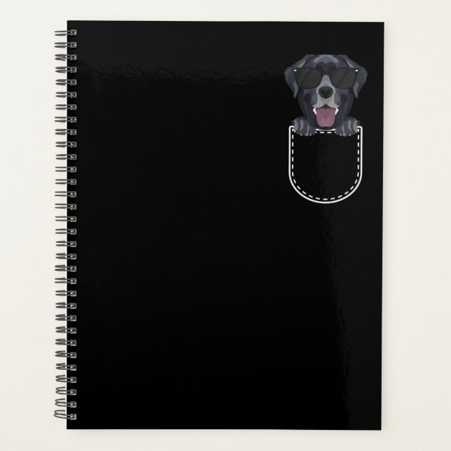Agenda Black Labrador In The Breast Pocket (Frente)