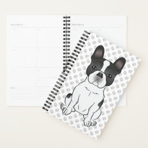 Agenda Black Piebald French Bulldog / Frenchie Dog & Paws
