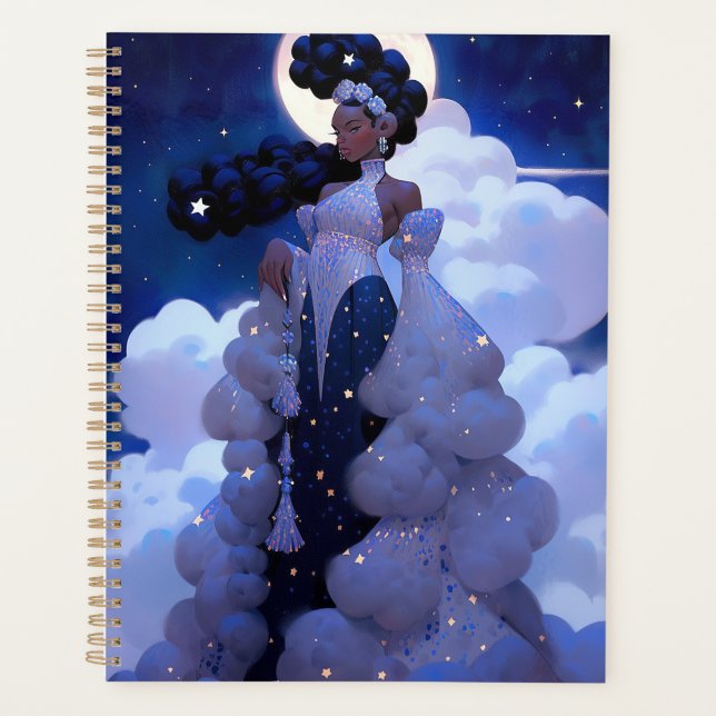 Agenda Black Princess Fantasy Art (Frente)