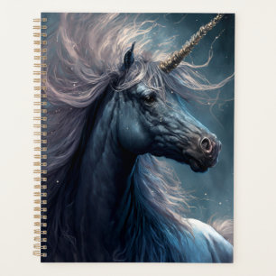 Agenda Black Unicorn Fantasy Art