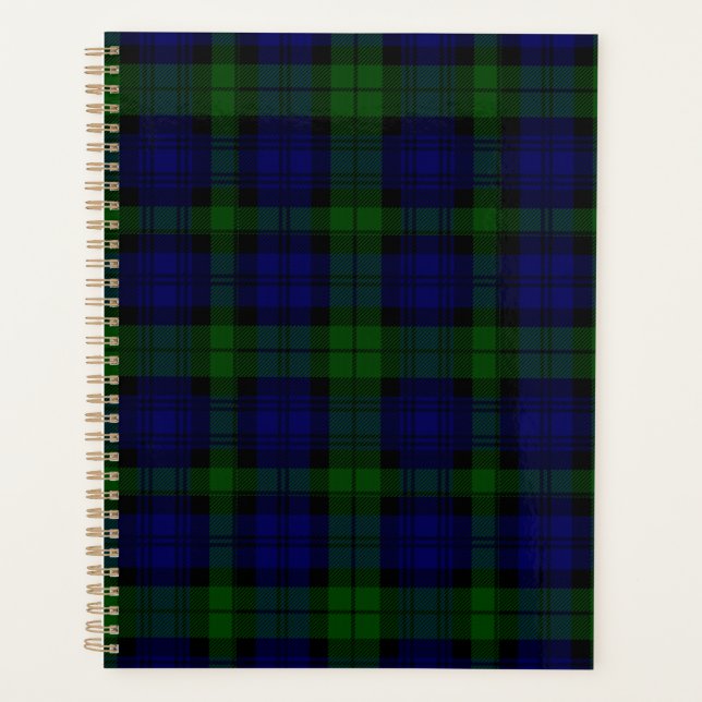 Agenda Black Watch Tartan Blue Green Xadrez (Frente)