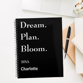 Agenda Black white motivational quote 2026