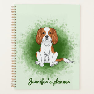 Agenda Blenheim Cavalier King Charles Spaniel Em Verde