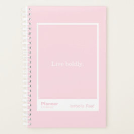 Agenda Bloco de Citação Rosa Pálido | Totalmente Personal