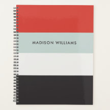 Bloco de Cores Personalizado Monograma Horizontal