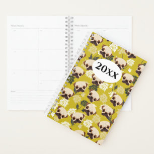 Agenda Bloco de Notas de Cute Pug Planner