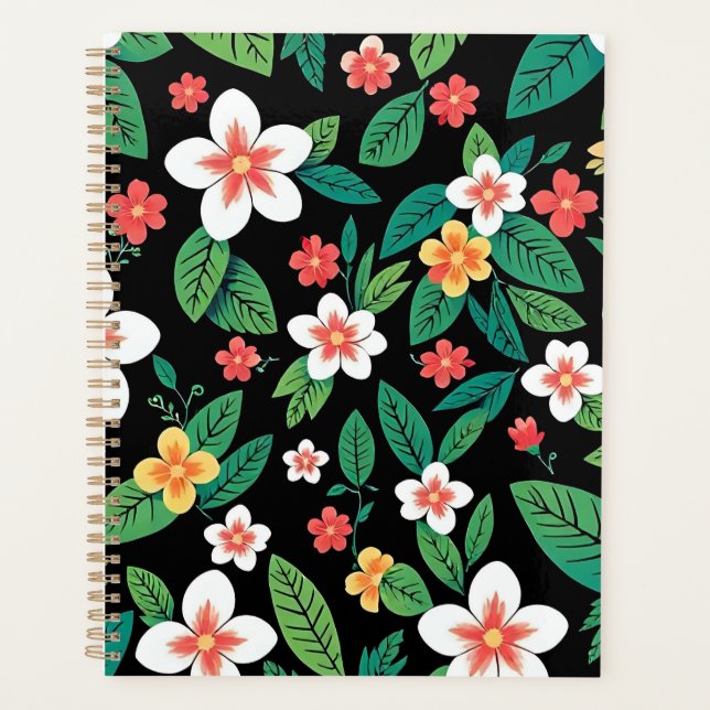 Agenda bloco de notas floral (Frente)