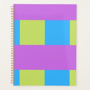 Agenda Blocos de Cores Intensas Verde Azul Rosa 4