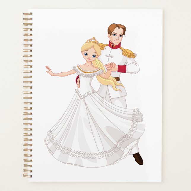 Agenda Blonde Princess and Charming Prince Fairytale (Frente)