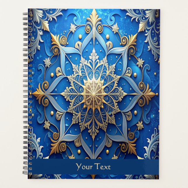 Agenda Blue Decorative Holiday (Frente)