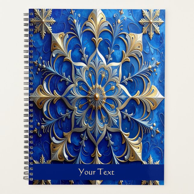 Agenda Blue Decorative Holiday Planner (Frente)