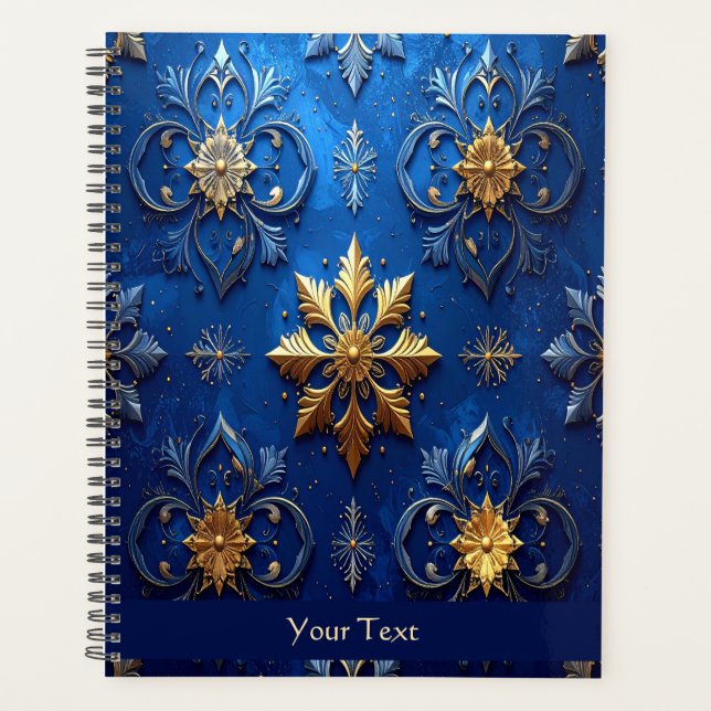 Agenda Blue Decorative Holiday Planner (Frente)