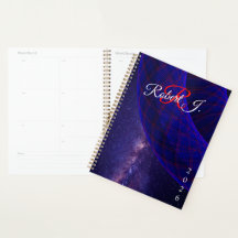 Blue Donuts In Outer Space Geometric Planner