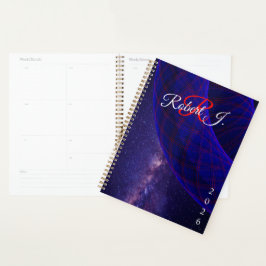 Agenda Blue Donuts In Outer Space Geometric Planner