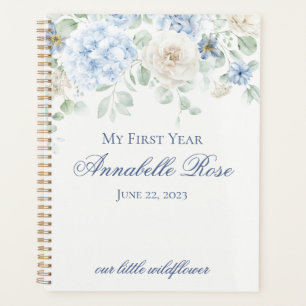 Agenda Blue Floral Hydrangea Botanical My First Year