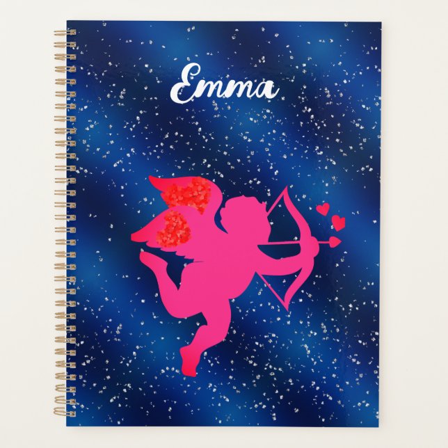 Agenda Blue heart  romantic wallpaper (Frente)