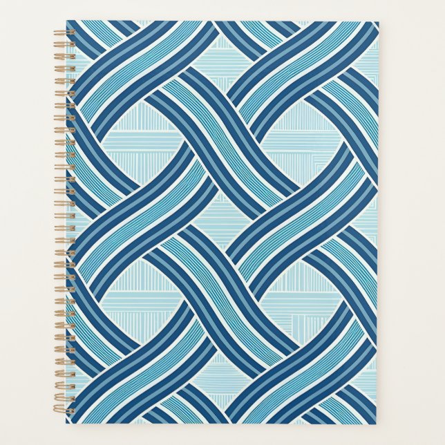 Agenda Blue Lines Pattern (Frente)