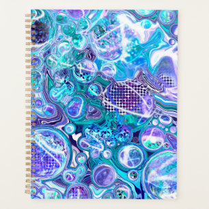 Agenda Blue Rhapsody Abstrato Art