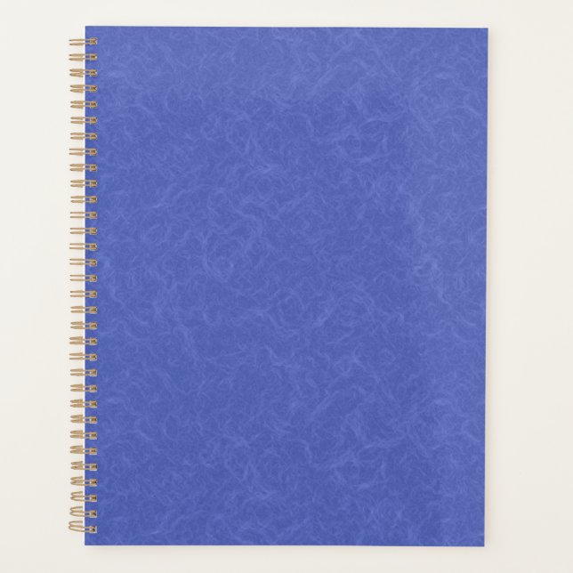 Agenda Blue textured pattern with swirling cloud (Frente)