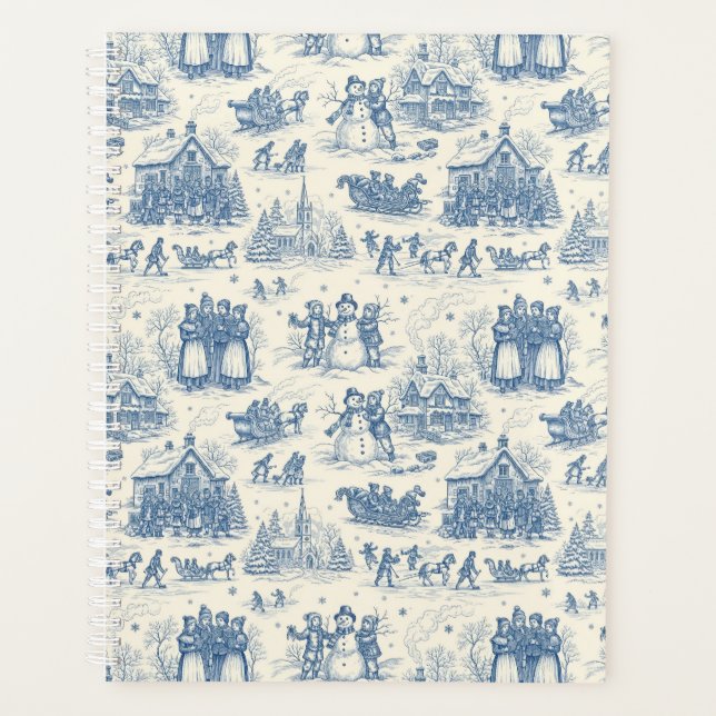 Agenda Blue Winter Toile Chinoiserie (Frente)