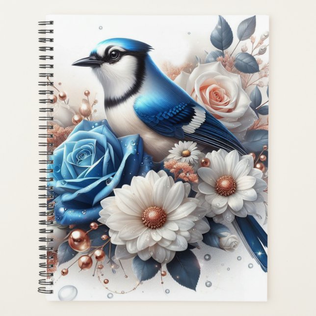 Agenda Bluejay, Rosas e Visitas (Frente)