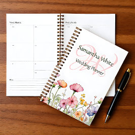 Agenda Blush Garden Watercolor Personalized Planner