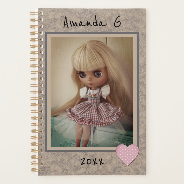Agenda Blythe boneco vintage personalize o design retrógr (Frente)