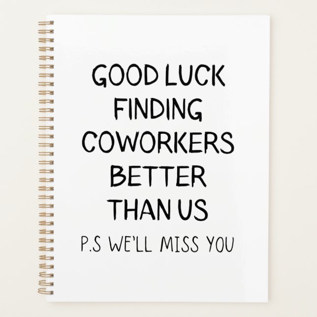 Agenda Boa Sorte Encontrar Colegas Melhores Do Que A Cami (Frente)