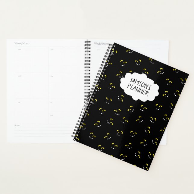 Agenda Bobo face monstro do Dia das Bruxas - preto/verde (Exibição)