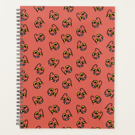 Agenda Bobo face monstruosa do Halloween - laranja/cinza