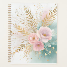 Agenda Boho Floral Aesthetic Planner | Celestial & Pastel