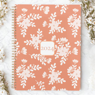 Agenda Boho Floral Peach & White