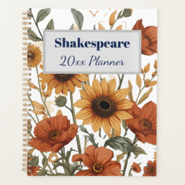 Agenda Boho Floral Weekly Planner | Terracotta Tones