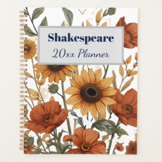 Agenda Boho Floral Weekly Planner | Terracotta Tones