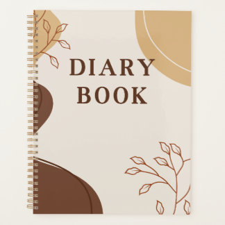 Agenda Boho-Minimalista Tons Terrosos & Arte de Linha Bot