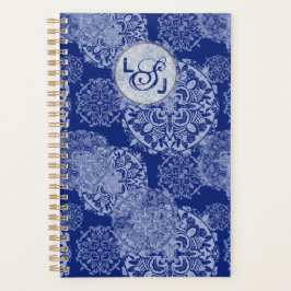 Agenda Boho Moody Blues Mandalas Monogramado