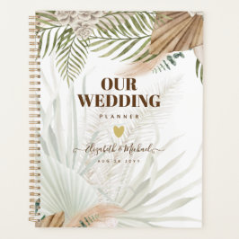 Agenda BoHO Pampas Grass Beige Green Terracotta Casamento