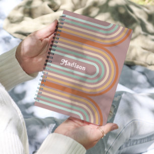 Agenda Boho Pastel Rainbow Mauve Ordenador de 2024