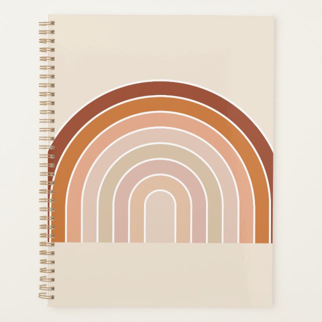 Agenda Boho Rainbow Beige Terracotta (Frente)