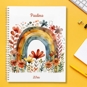 Agenda Boho Rainbow Mensal