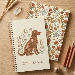 Agenda Boho Silhueta Floral Canina Botânica Terrosa
