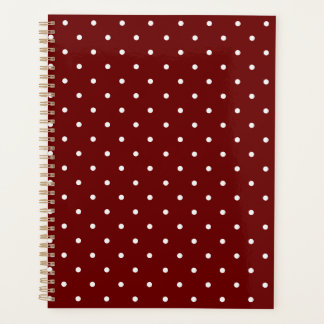 Agenda Boho Tiny Polka Dot Cute Burgundy Polka Dots