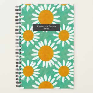 Agenda Boho Watercolor Daisies