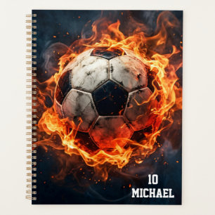 Agenda Bola de Futebol com Nome e Número Personalizados 