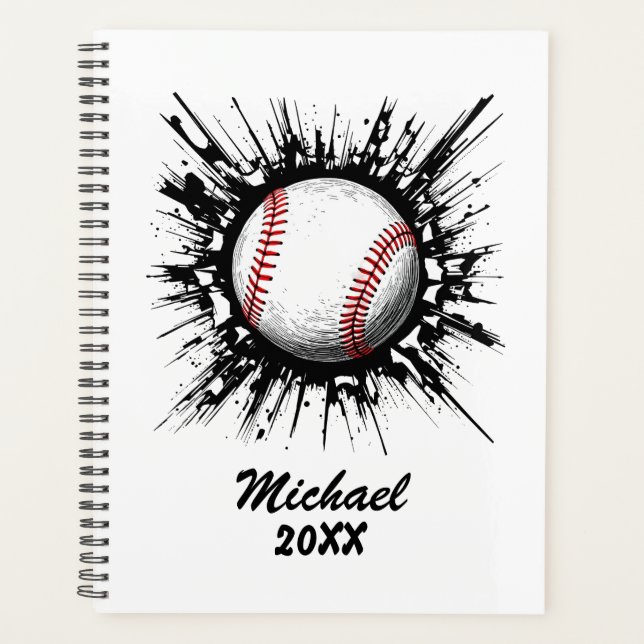 Agenda Bola Personalizada De Baseball A Partir Da Parede (Frente)