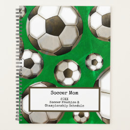 Agenda Bolas de futebol | Green Field Soccer Mãe | Prátic