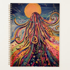Agenda Bold Wandering Girl Moderna Adventure Art