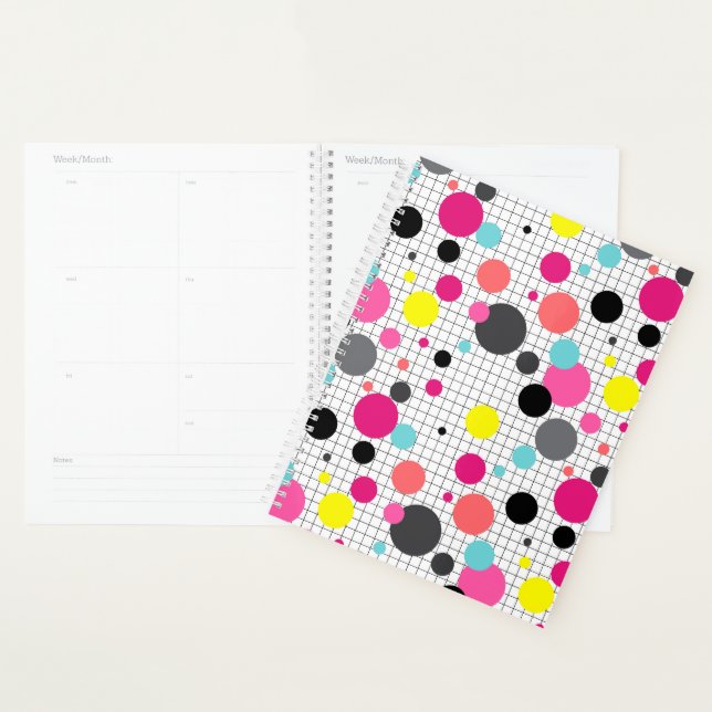 Agenda Bolinhas Memphis (Exibição)