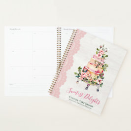 Agenda Bolos de Casamento Florais Aquarela em Madeira Rús